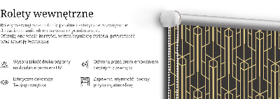 Modern roller blind Yellow pattern