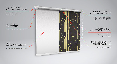 Modern roller blind Yellow pattern
