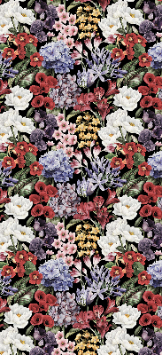 Roller blind for large window Colorful flowers