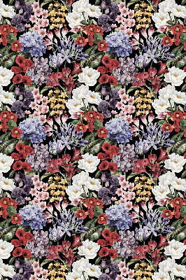 Roller blind for large window Colorful flowers
