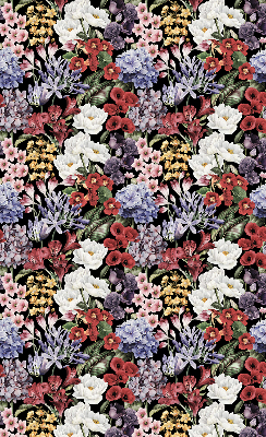Roller blind for large window Colorful flowers