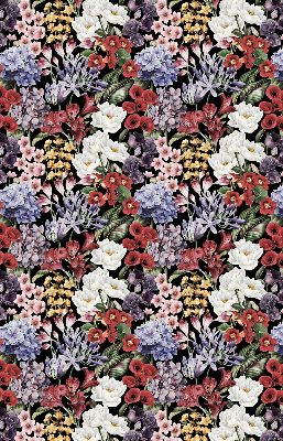Roller blind for large window Colorful flowers
