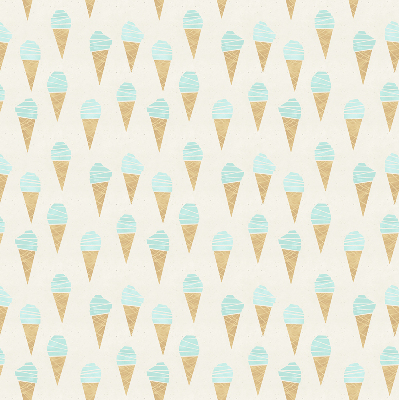 Fabric roller blind Ice cream in a cone