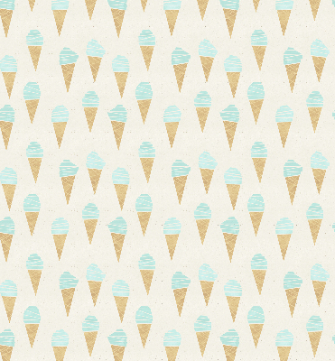 Fabric roller blind Ice cream in a cone