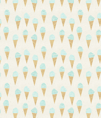 Fabric roller blind Ice cream in a cone