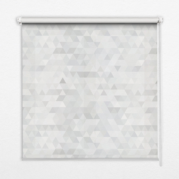 Modern roller blind Gray triangle pattern