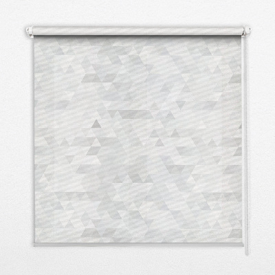 Modern roller blind Gray triangle pattern
