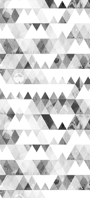 Fabric roller blind Gray triangle pattern