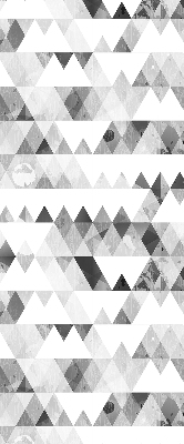 Fabric roller blind Gray triangle pattern