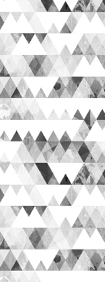 Fabric roller blind Gray triangle pattern
