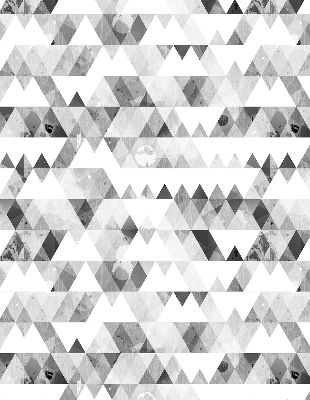 Fabric roller blind Gray triangle pattern