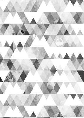 Fabric roller blind Gray triangle pattern