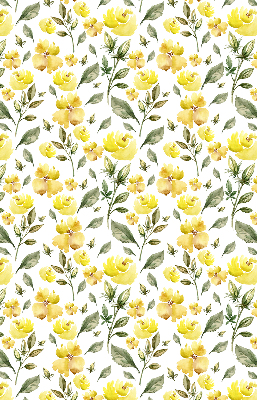 Fabric roller blind Yellow flowers