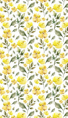 Fabric roller blind Yellow flowers