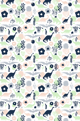 Modern roller blind Colorful dinosaurs