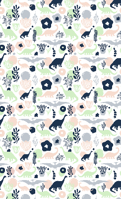 Modern roller blind Colorful dinosaurs