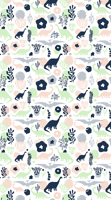 Modern roller blind Colorful dinosaurs