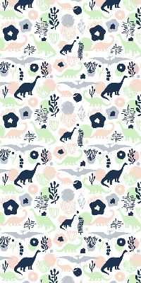 Modern roller blind Colorful dinosaurs