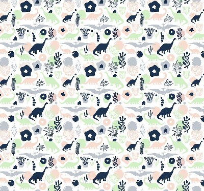 Modern roller blind Colorful dinosaurs