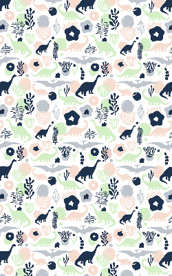 Modern roller blind Colorful dinosaurs