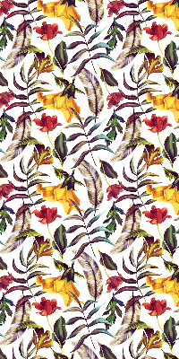 Roller blind for large window Colorful flowers