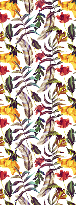Roller blind for large window Colorful flowers