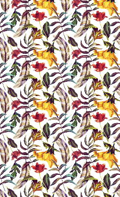 Roller blind for large window Colorful flowers