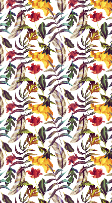 Roller blind for large window Colorful flowers