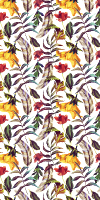 Roller blind for large window Colorful flowers