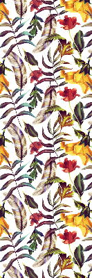 Roller blind for large window Colorful flowers