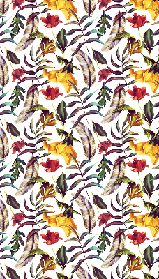 Roller blind for large window Colorful flowers