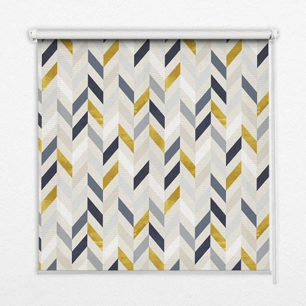 Fabric roller blind Colorful herringbone