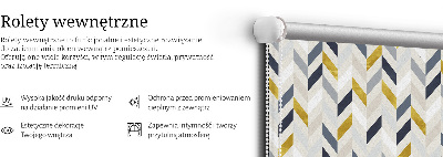 Fabric roller blind Colorful herringbone