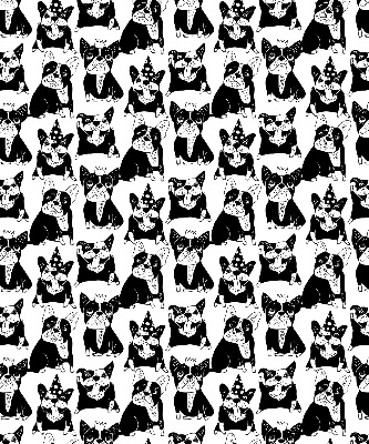 Modern roller blind Drawn dogs