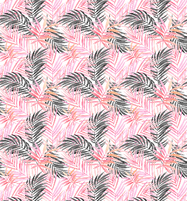 Roller blind for large window Pink and black leaves