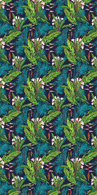 Fabric roller blind Exotic plants