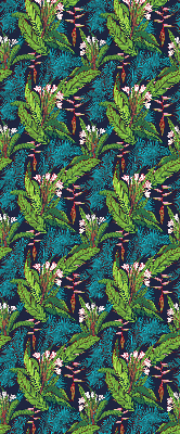 Fabric roller blind Exotic plants