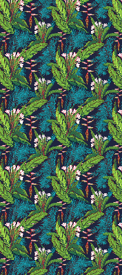 Fabric roller blind Exotic plants