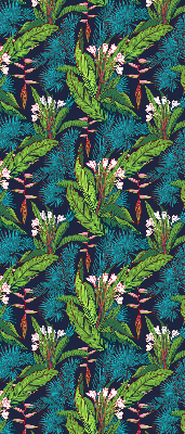 Fabric roller blind Exotic plants