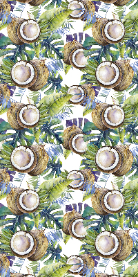 Modern roller blind Coconuts and their leaves