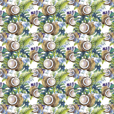 Modern roller blind Coconuts and their leaves