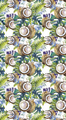 Modern roller blind Coconuts and their leaves