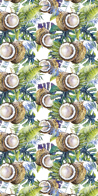 Modern roller blind Coconuts and their leaves