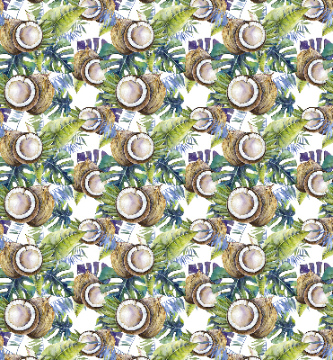Modern roller blind Coconuts and their leaves