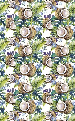 Modern roller blind Coconuts and their leaves