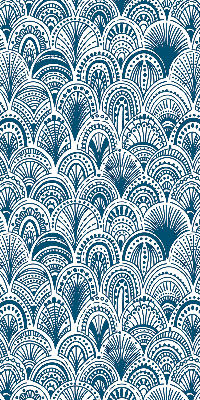 Fabric roller blind Blue pattern