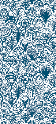 Fabric roller blind Blue pattern