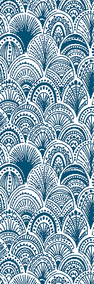 Fabric roller blind Blue pattern