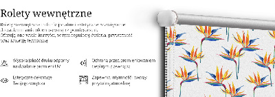 Roller blind for large window Colorful leaves