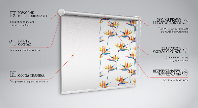 Roller blind for large window Colorful leaves